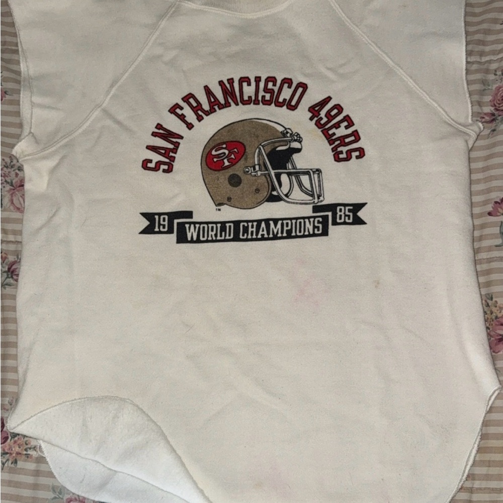 Champion White San Francisco 49ers Tee M